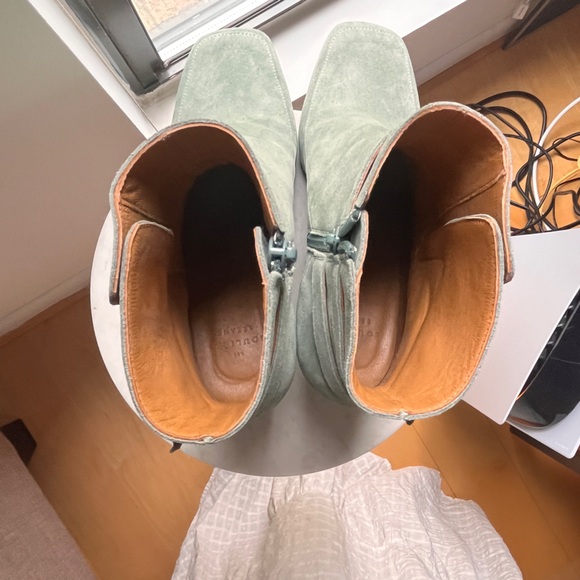 Sézane Brooklyn Boots Sea Green - Picture 11 of 12